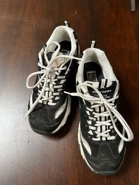 Skechers Black and White Women's Athletic Sneakers